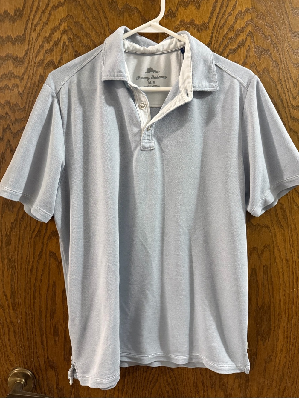 Tommy Bahama Men's Medium Light Blue Polo Shirt